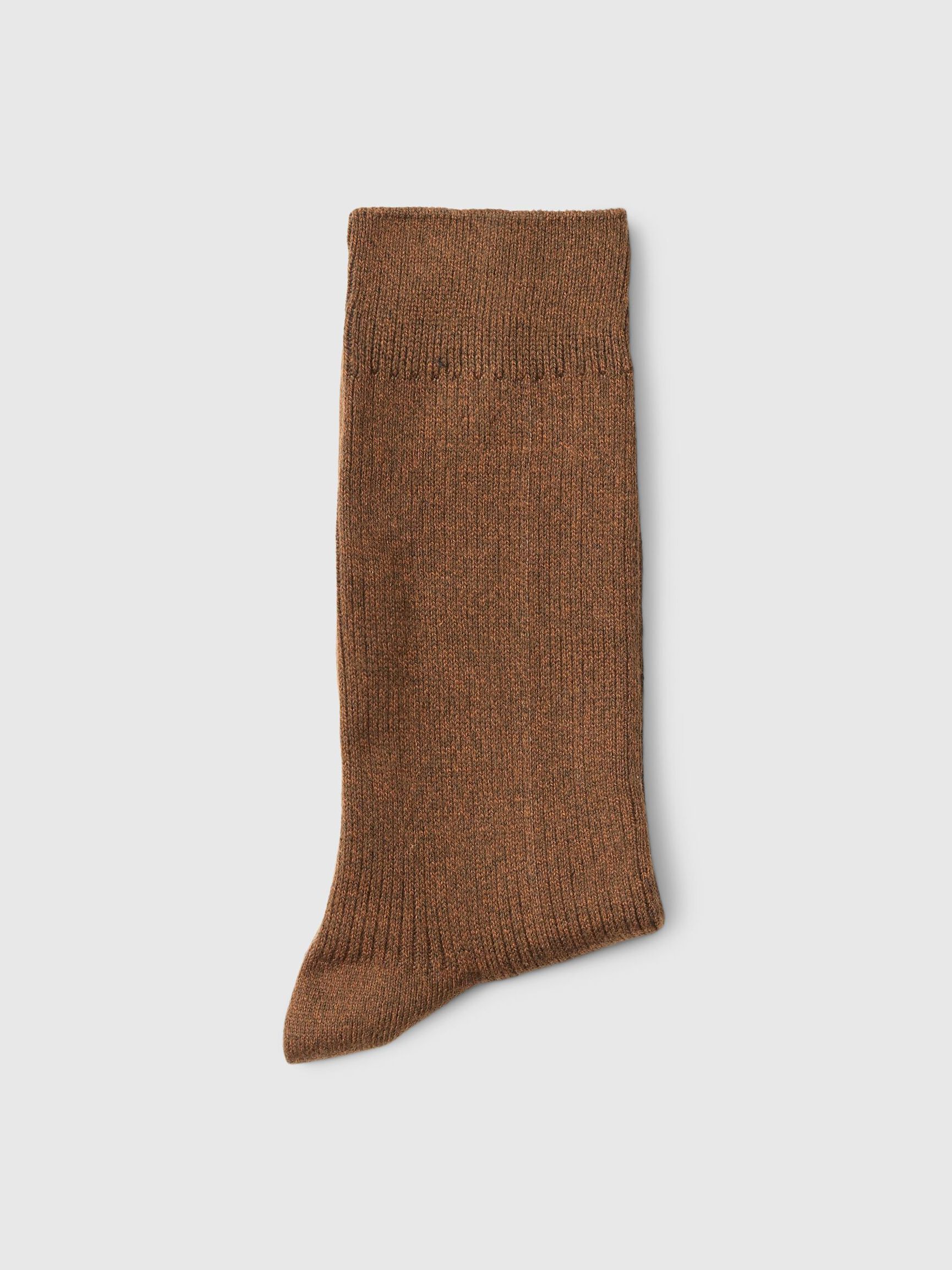 COTTON BLEND SOCKS, Turkish Coffee, highres