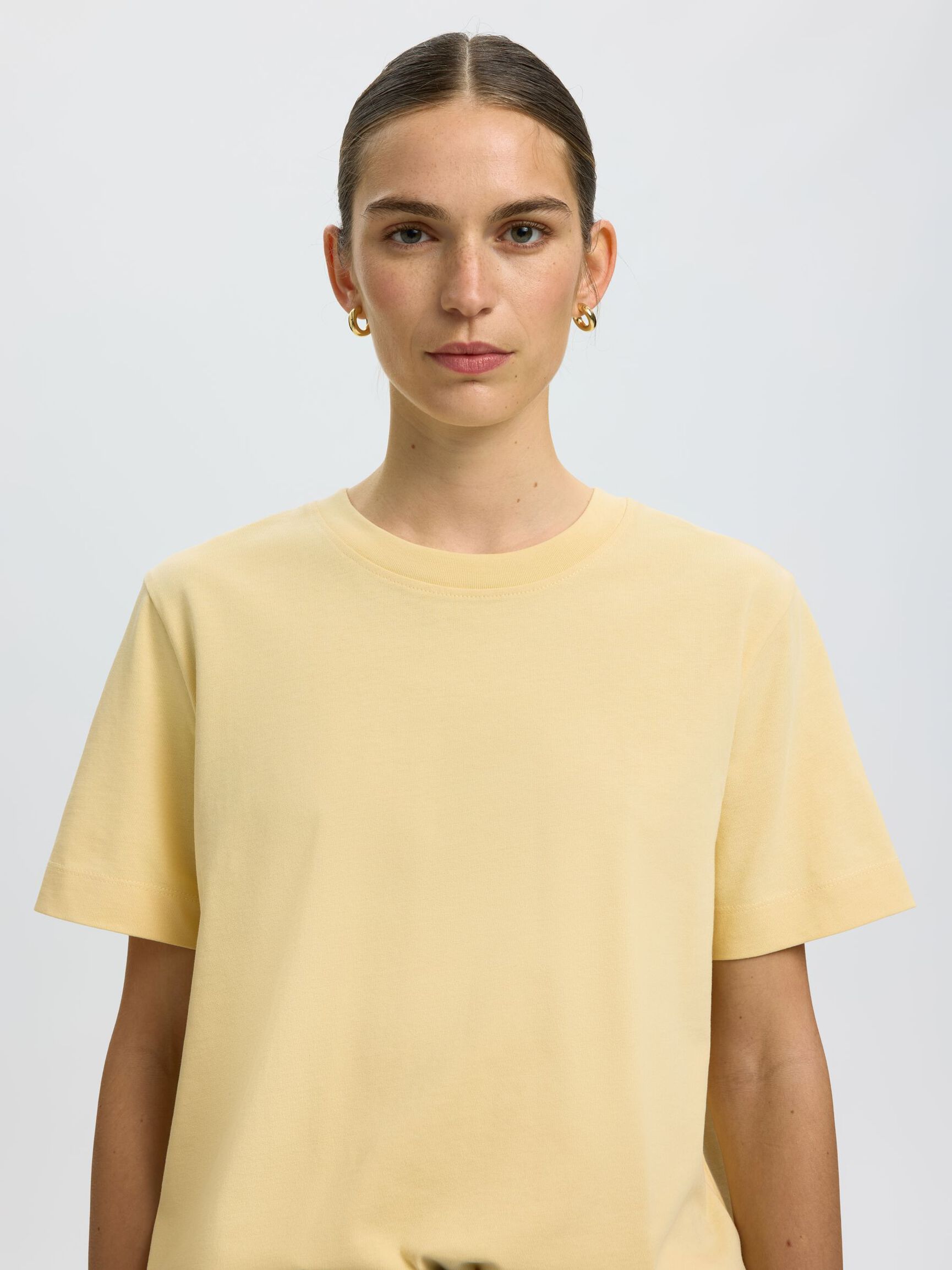 BOXY T-SHIRT, Italian Straw, highres