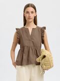 Selected RUFFLED  TOP, Coca Mocha, highres - 16094350_CocaMocha_003.jpg