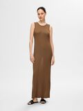Selected VISCOSEMIX GEBREID MAXI JURK, Coca Mocha, highres - 16091497_CocaMocha_003.jpg