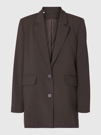 RELAXED FIT BLAZER, Coffee Bean, highres