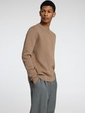 Selected RONDE HALS SWEATER, Greige, highres - 16092599_Greige_008.jpg