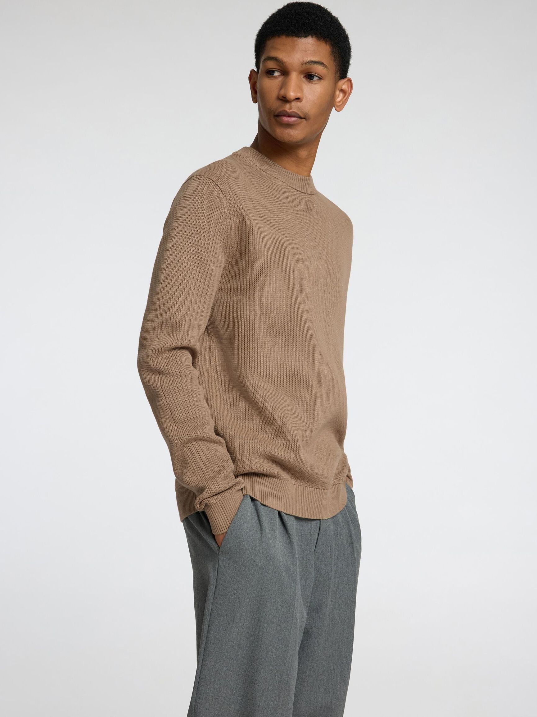 SWETER, Greige, highres