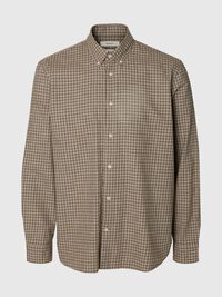 COTTON SHIRT, Chocolate Chip, highres