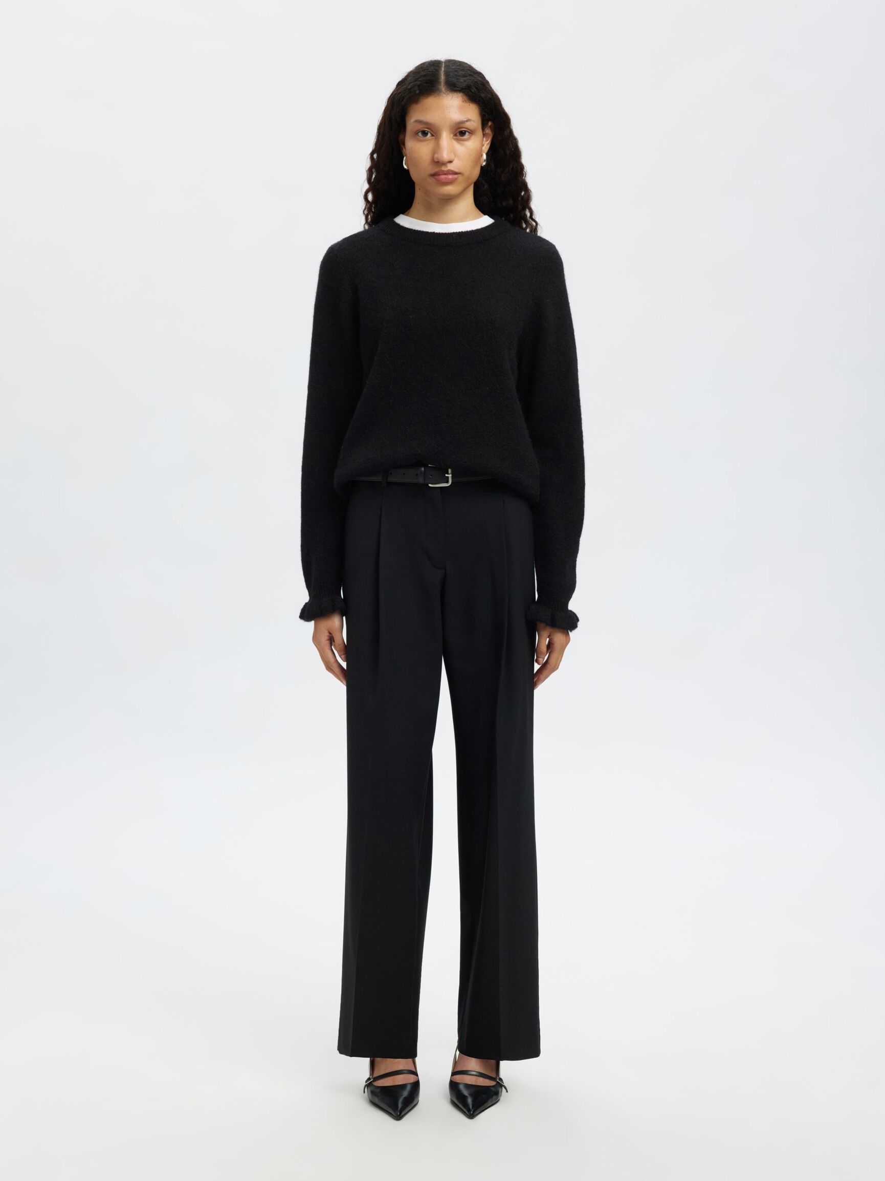 PULLOVER, Black, highres