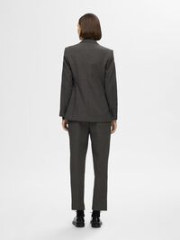 VISCOSE BLEND CLASSIC BLAZER, Dark Grey Melange, highres