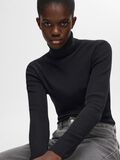 Selected RIBBED WOOL BLEND TURTLENECK, Black, highres - 16094754_Black_008.jpg