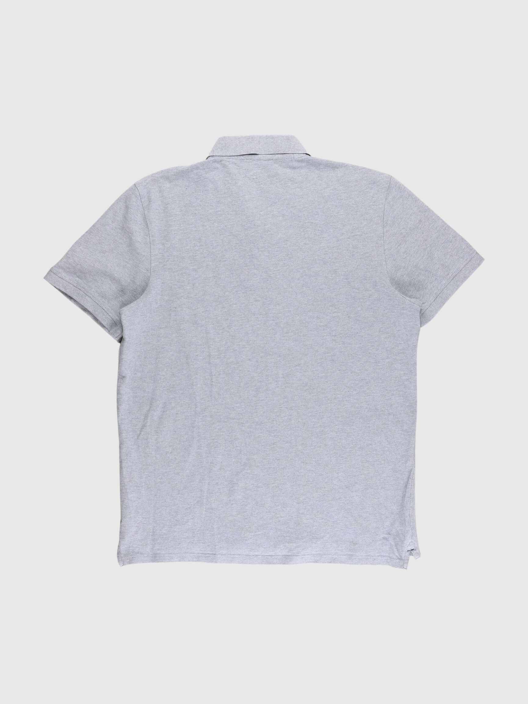 POLO-SHIRT, Medium Grey Melange, highres