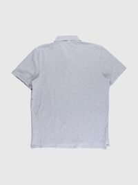 POLO-SHIRT, Medium Grey Melange, highres