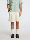 Selected 100% LEINEN BERMUDASHORTS, Egret, highres - 16098996_Egret_003.jpg