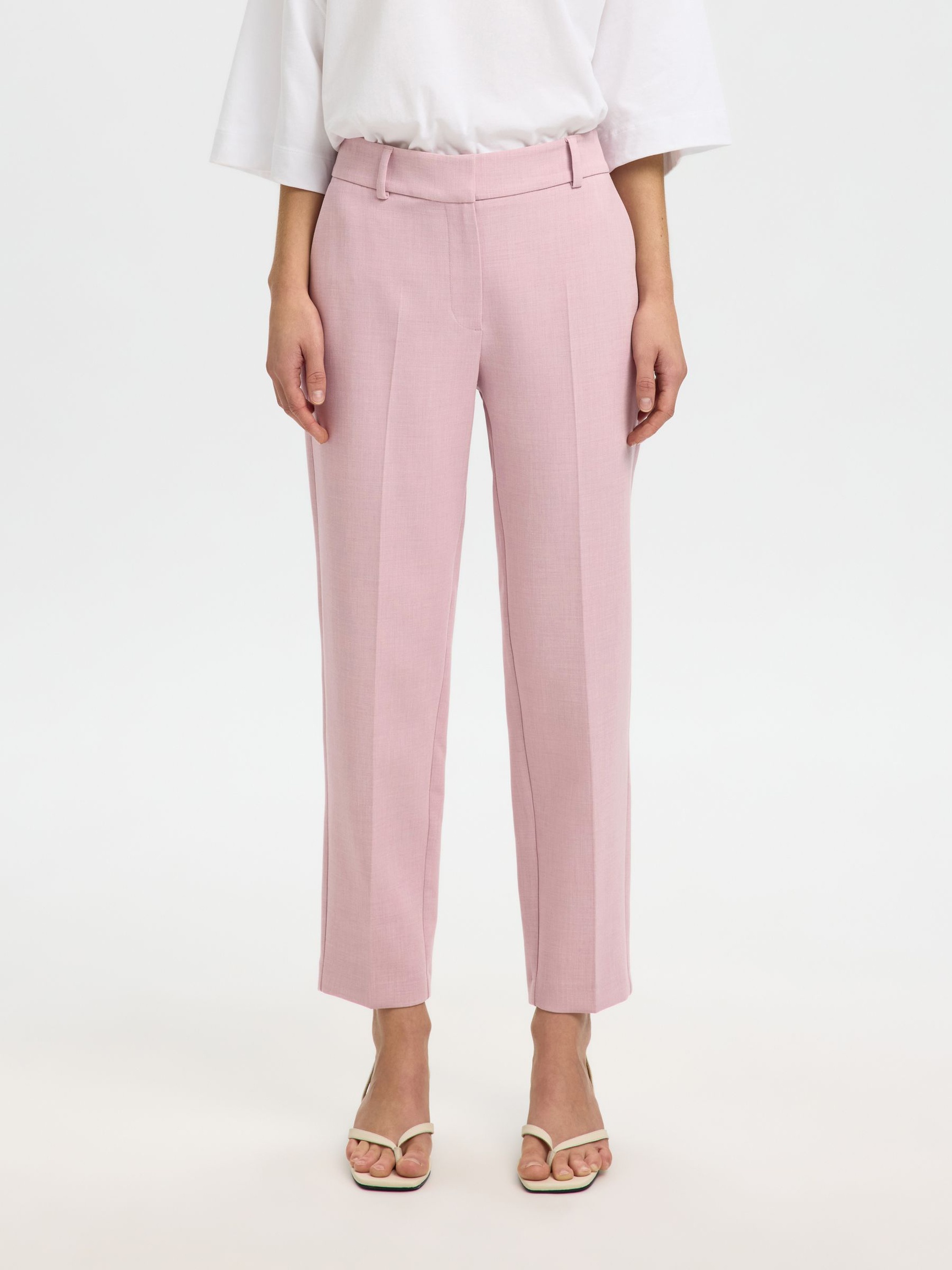 LARGO CROPPED PANTALONES, Bleached Mauve, highres