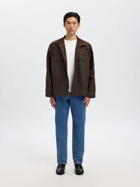 190 TAPERED FIT JEANS, Medium Blue Denim, highres