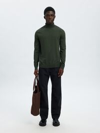 MANCHES LONGUES ET COL ROULÉ PULLOVER, Forest Night, highres