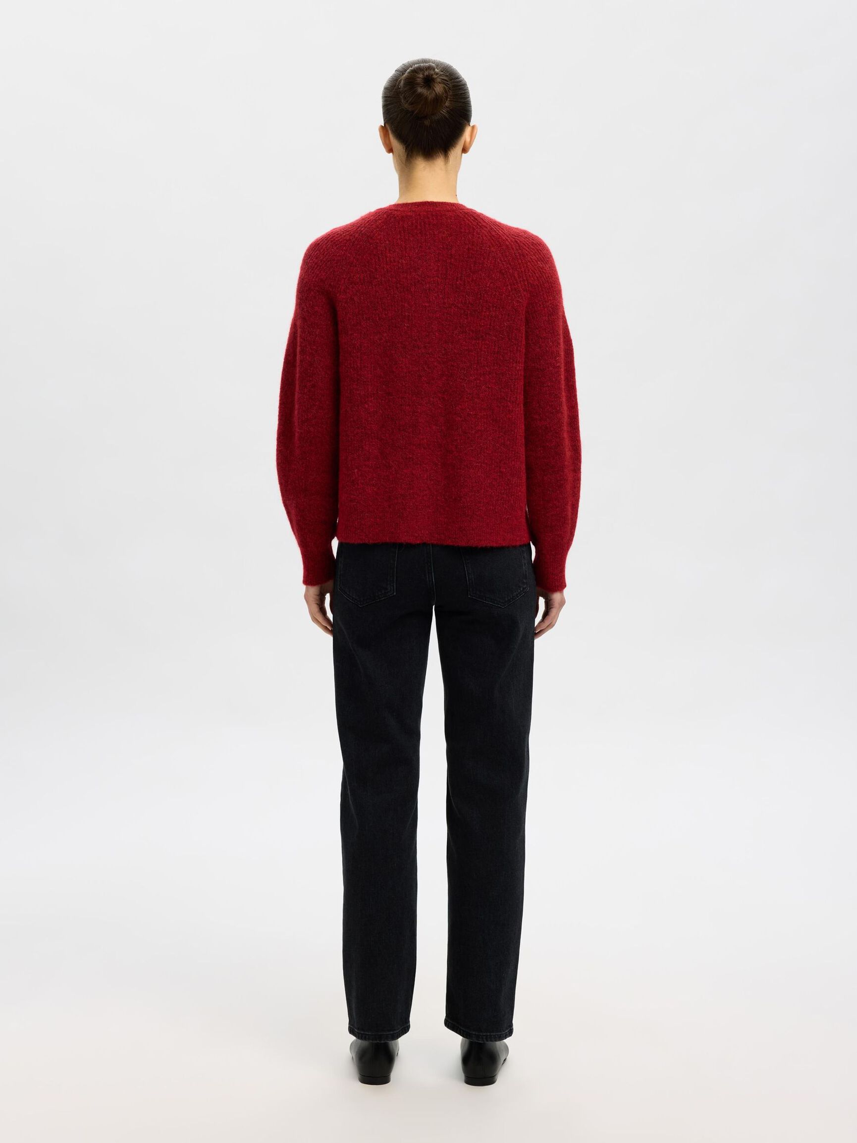 LANGÄRMELIGER STRICKJACKE, Equestrian Red, highres