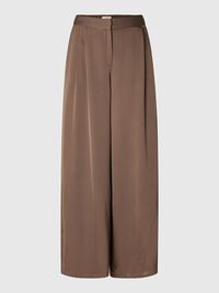VISKOSE WIDE LEG HOSE, Chocolate Chip, highres