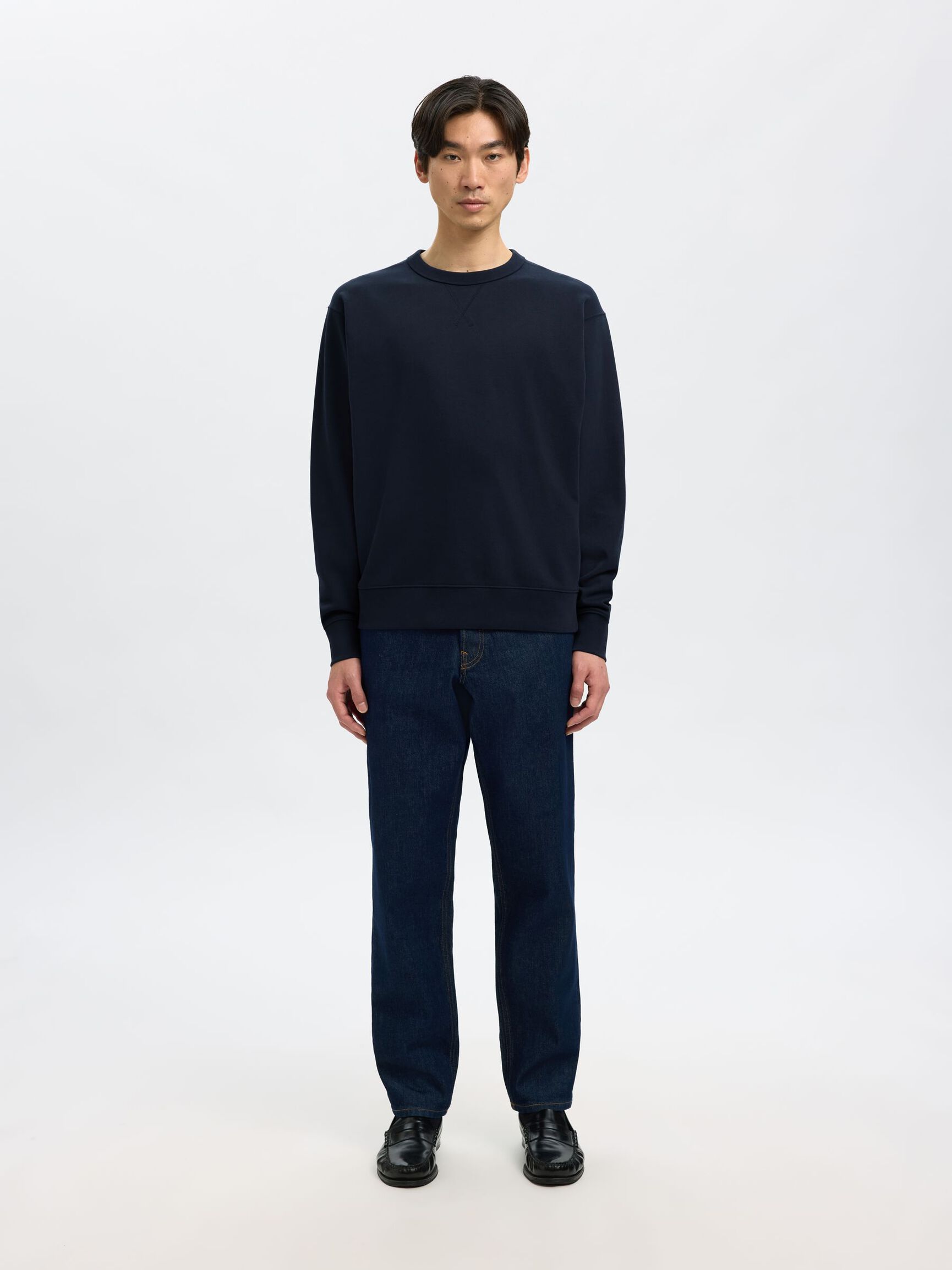 100% COTTON SWEATSHIRT, Dark Sapphire, highres