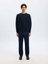 100% COTTON SWEATSHIRT, Dark Sapphire, highres