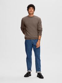 VISCOSE BLEND SWEATSHIRT, Morel, highres