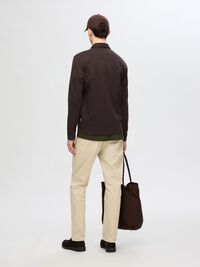 KLASSIEKE OVERSHIRT, Chocolate Torte, highres