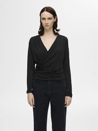 TOP INCROCIATO, Black, highres