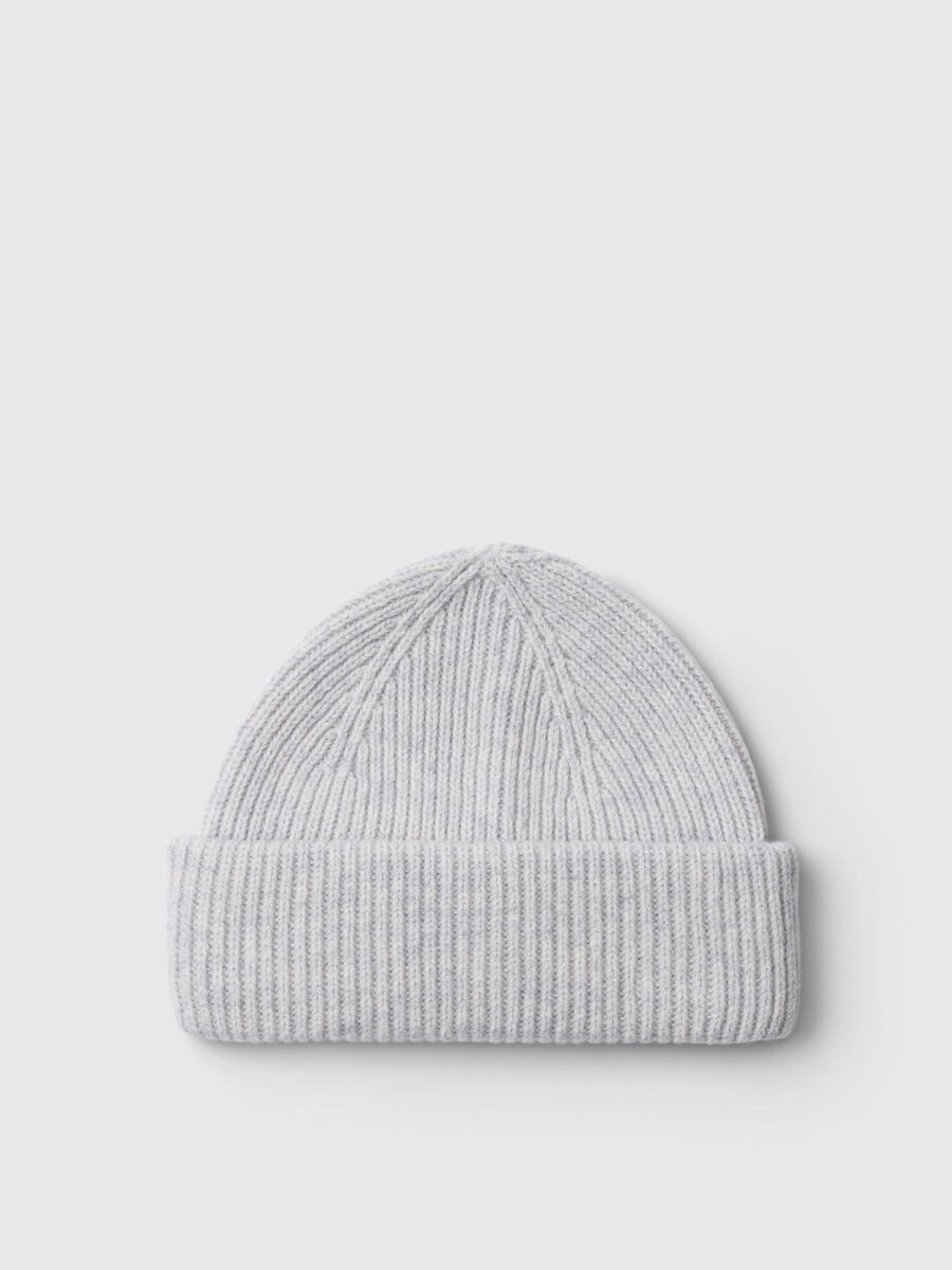 Product tile image - 100% MERINO WOOL BEANIE, Light Grey Melange | 16094982_LightGreyMelange
