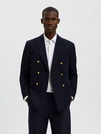 WOLL ZWEIREIHIGER BLAZER, Dark Navy, highres