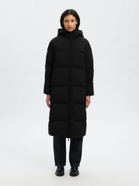 PADDED DOWN COAT, Black, highres