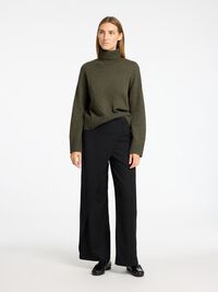 WOLLGEMISCH ROLLKRAGEN PULLOVER, Kalamata, highres