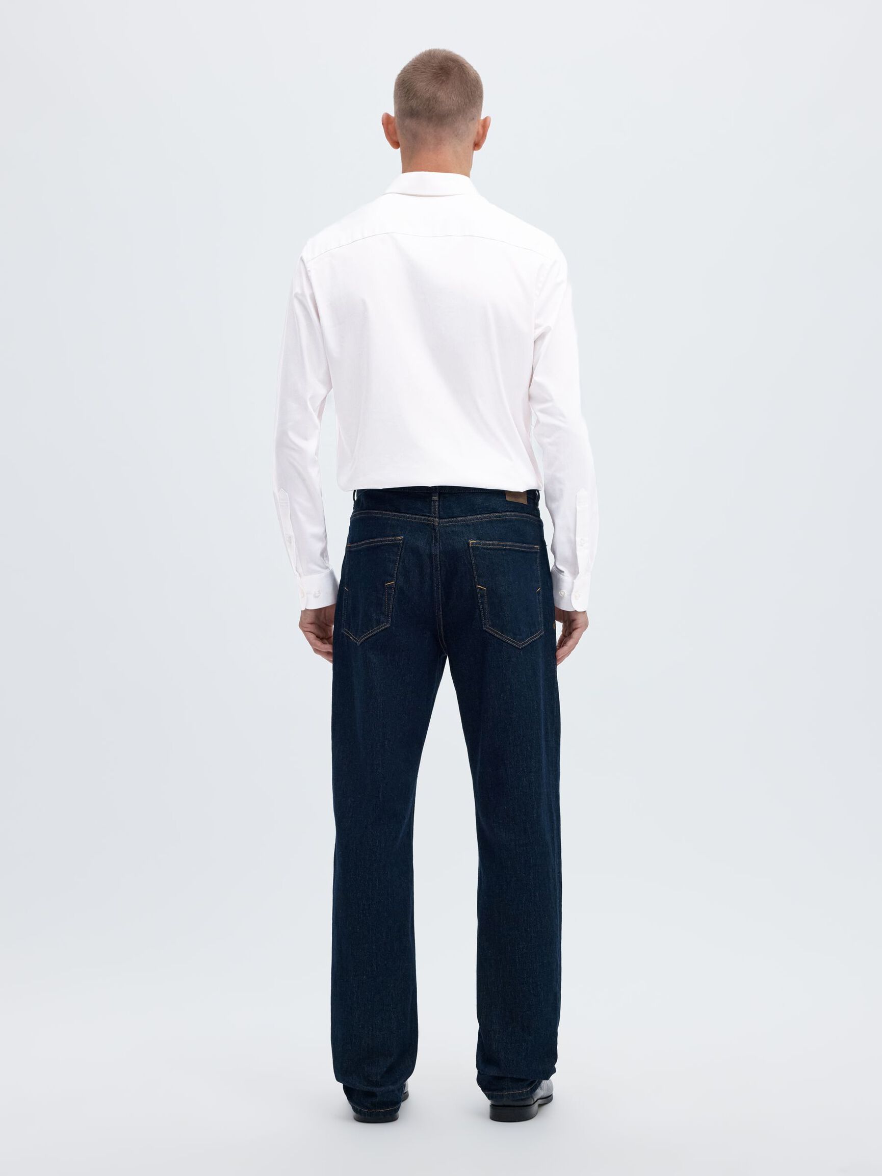 SLIM FIT STRETCH SHIRT, Bright White, highres