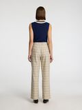 Selected LEINENMIX KARO HOSE MIT WEITEM BEIN, Bleached Sand, highres - 16099001_BleachedSand_1214360_004.jpg