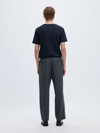 COTTON SLUB T-SHIRT, Navy Blazer, highres