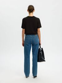 MOCK-NECK T-SHIRT, Black, highres