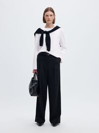 LANGERMET BOXY T-SKJORTE, Bright White, highres