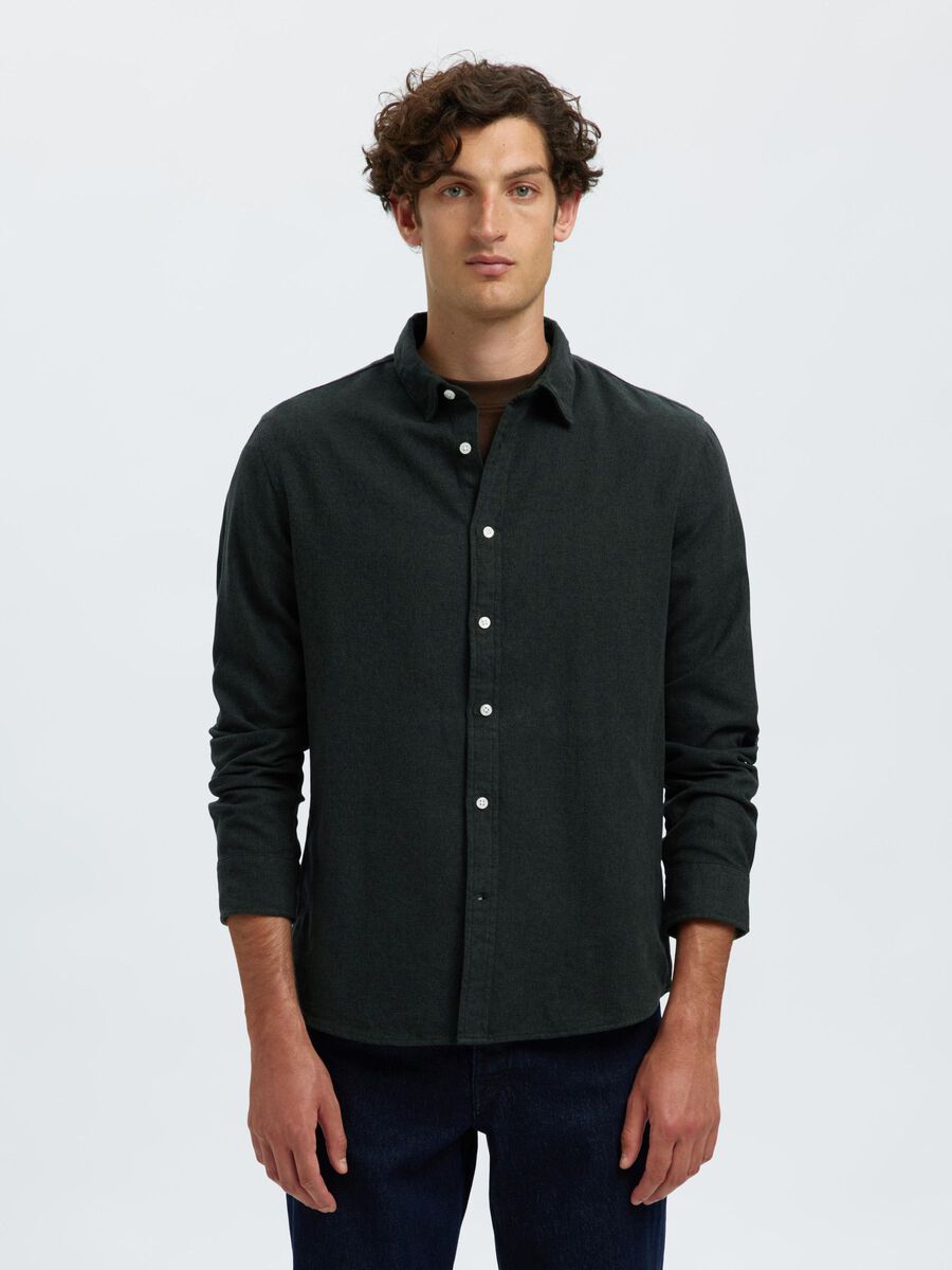 Product tile image - REGULAR FIT SHIRT, Forest Night | 16098234_ForestNight_1196251