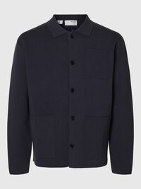 RELAXED FIT KNITTED CARDIGAN, Sky Captain, highres