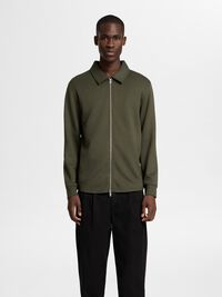 VISKOSEMIX STRICKJACKE, Forest Night, highres