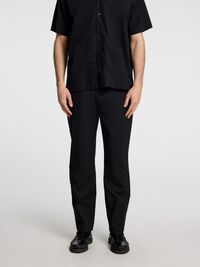 196 BUKSER MED LIGE BEN, Black, highres