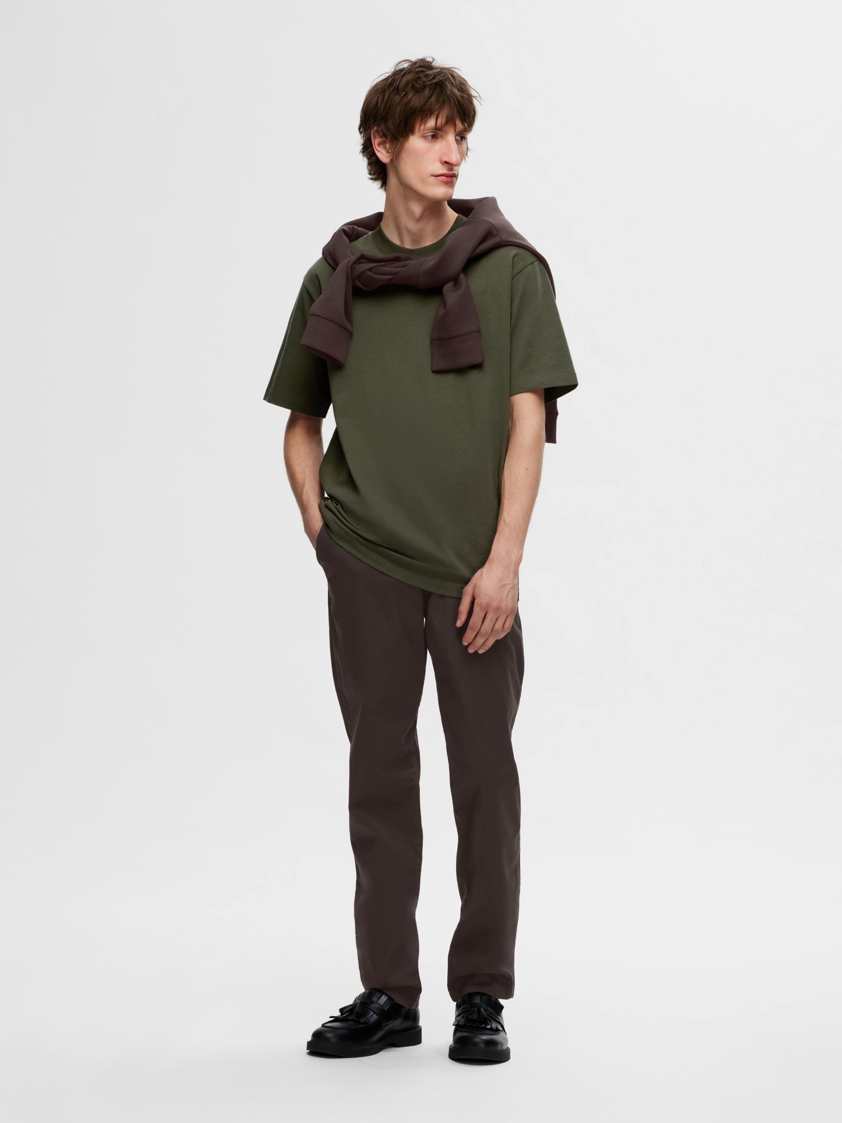 175 SLIM FIT FLEX CHINOS, Chocolate Torte, highres
