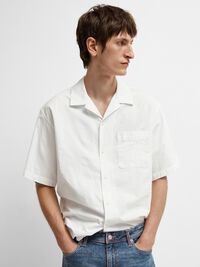 SEERSUCKER CHEMISE À MANCHES COURTES, Bright White, highres