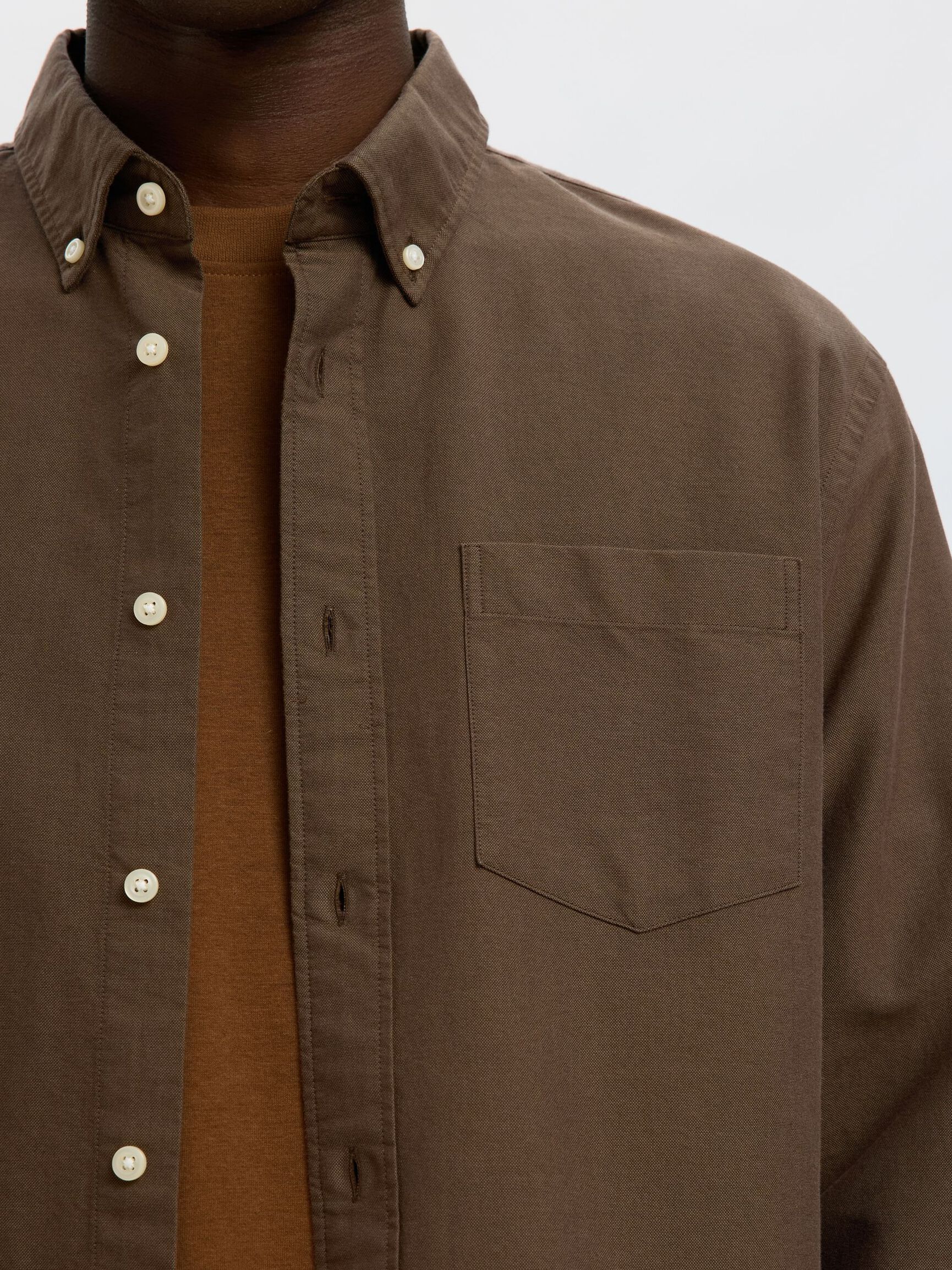 OXFORD LONG SLEEVED SHIRT, Delicioso, highres