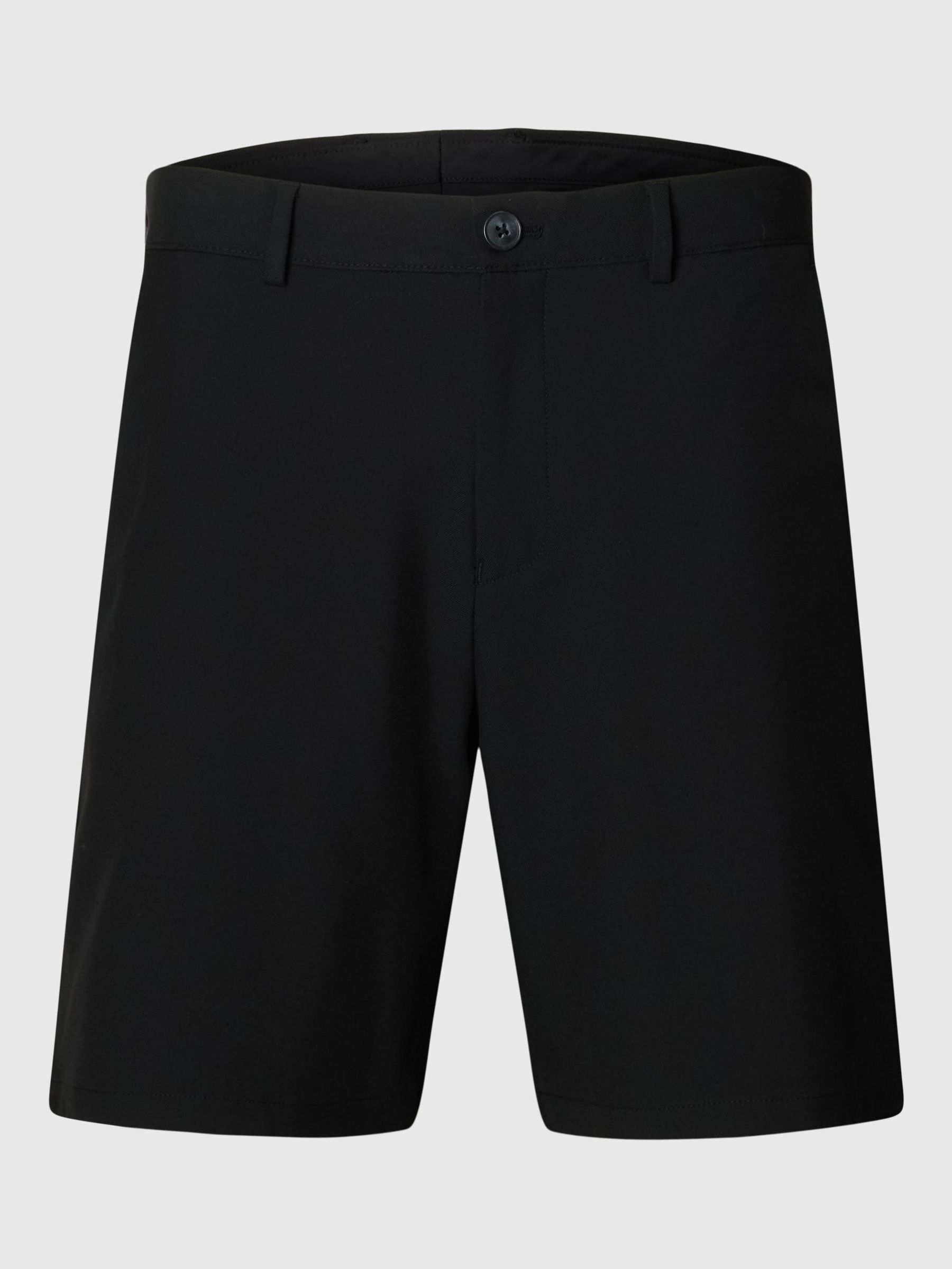 REGULAR FIT CHINO SHORTS, Black, highres