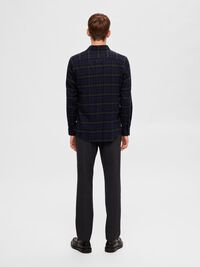 FLANELLE CHEMISE, Dark Navy, highres