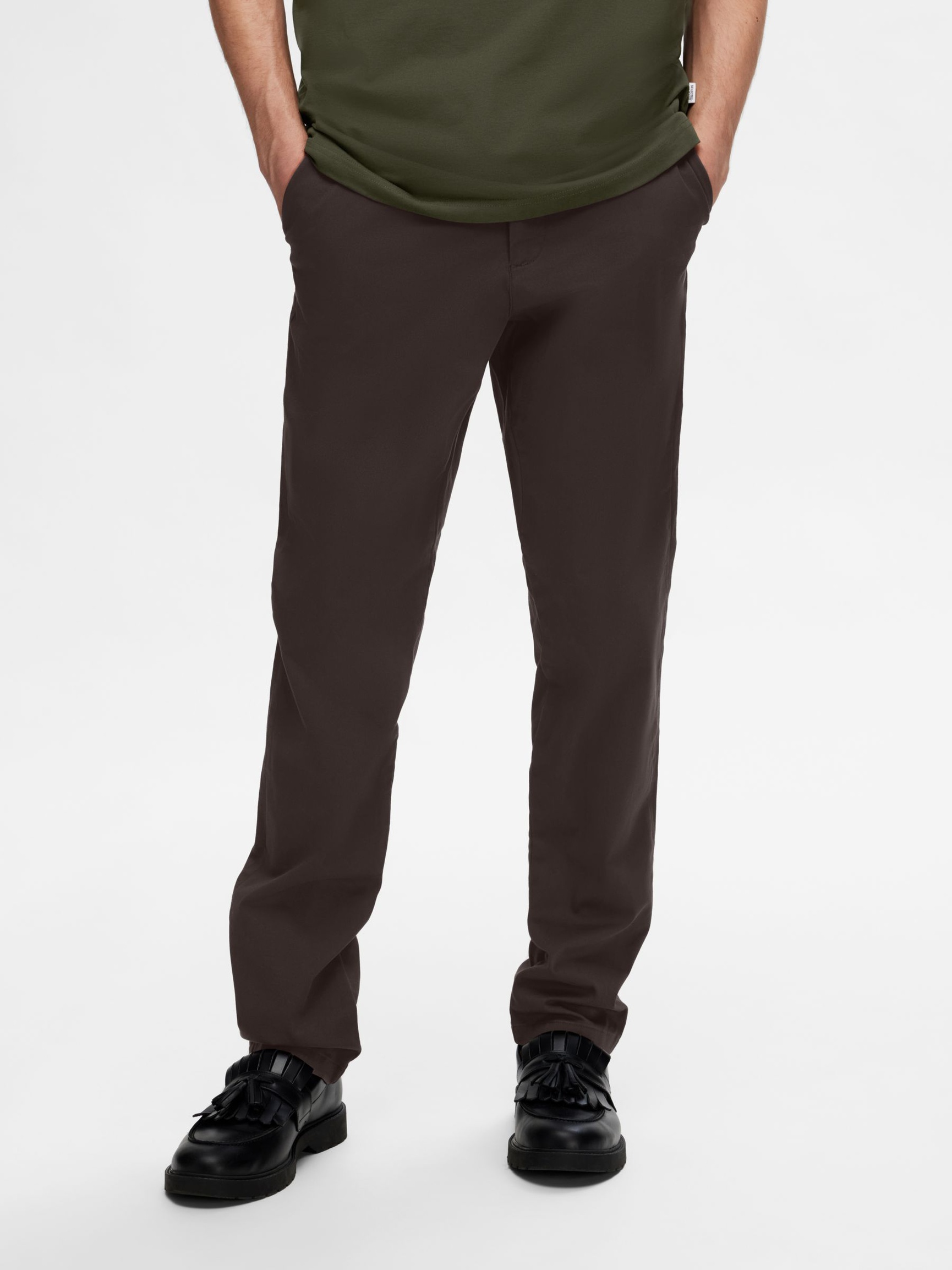 175 SLIM FIT FLEX CHINOS, Chocolate Torte, highres