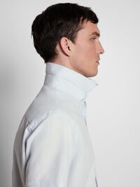 COTTON BLEND SHORT SLEEVED SHIRT, Skyway, highres