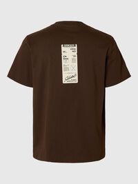 REGULAR FIT PRINTED CREWNECK T-SHIRT, Demitasse, highres