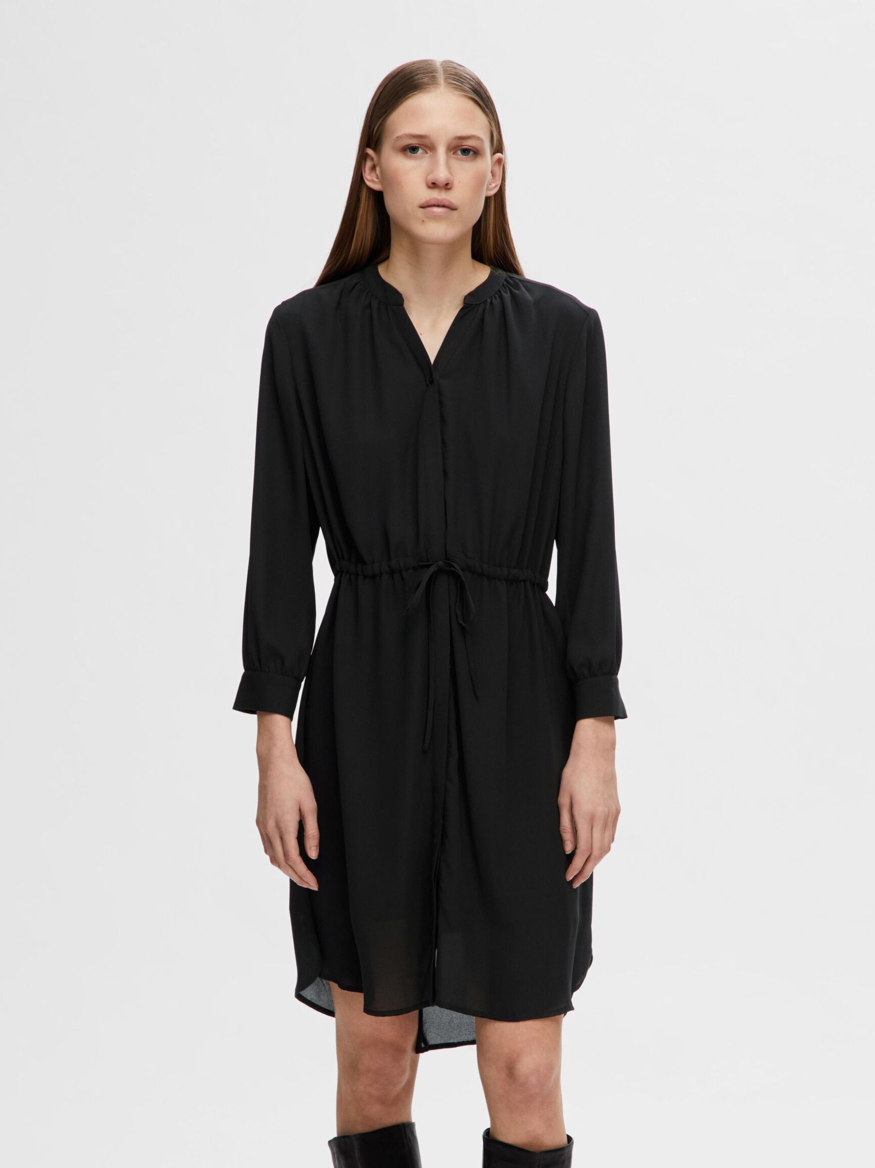 LOOSE FIT MINIKLEID, Black, highres