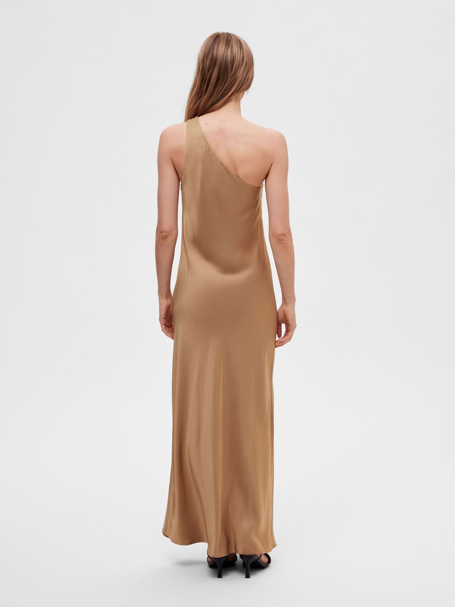Selected ONE SHOULDER MAXI DRESS, Tigers Eye, highres - 16091719_TigersEye_004.jpg
