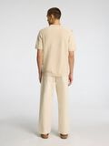 Selected SHORT SLEEVED KNITTED POLO SHIRT, Oatmeal, highres - 16096197_Oatmeal_1151787_004.jpg