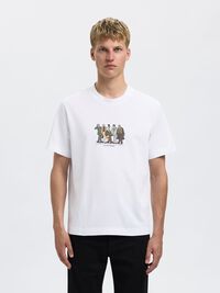 PRINTED REGULAR FIT T-SHIRT, Bright White, highres