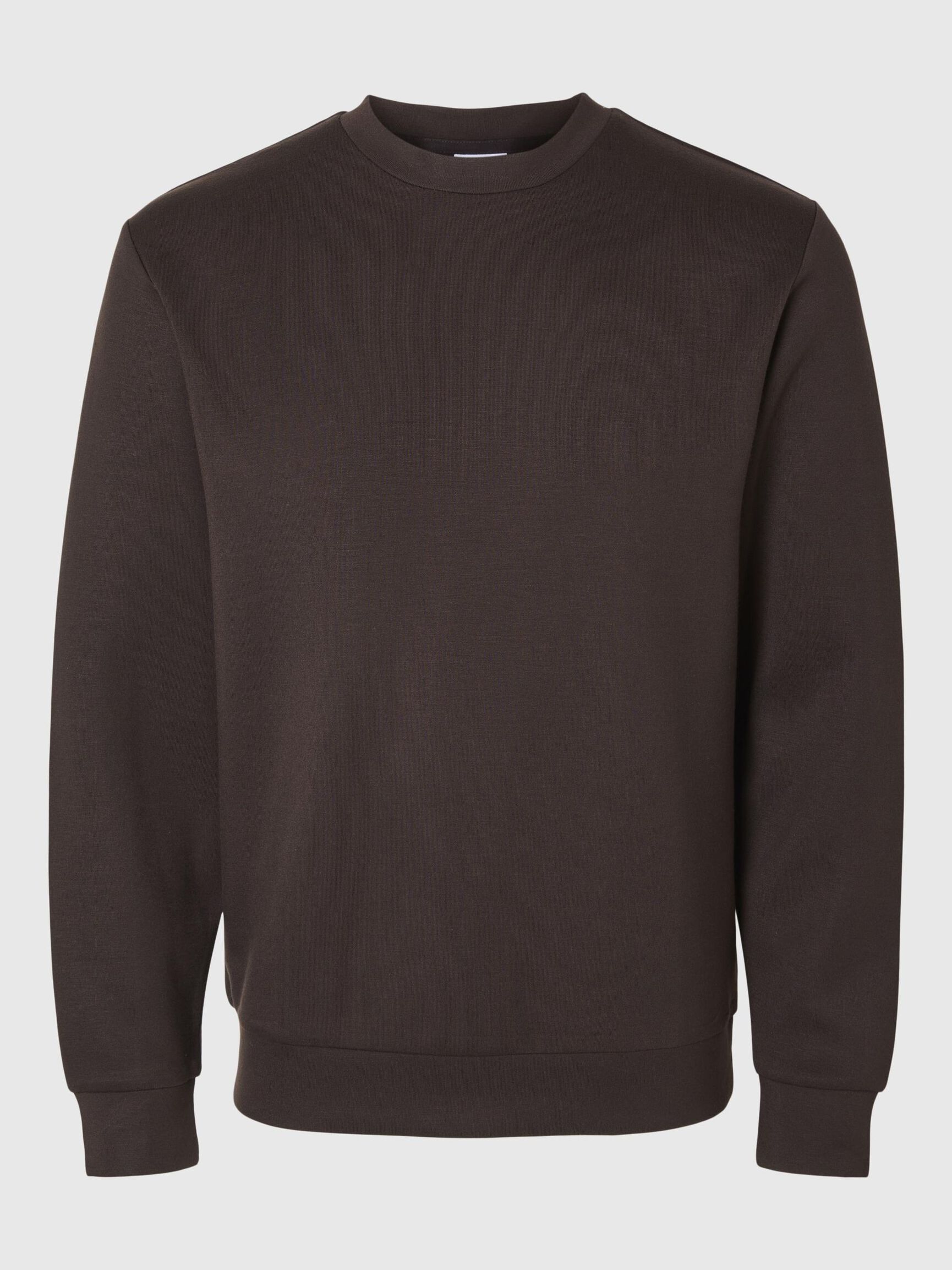 VISCOSE BLEND SWEATSHIRT, Chocolate Torte, highres